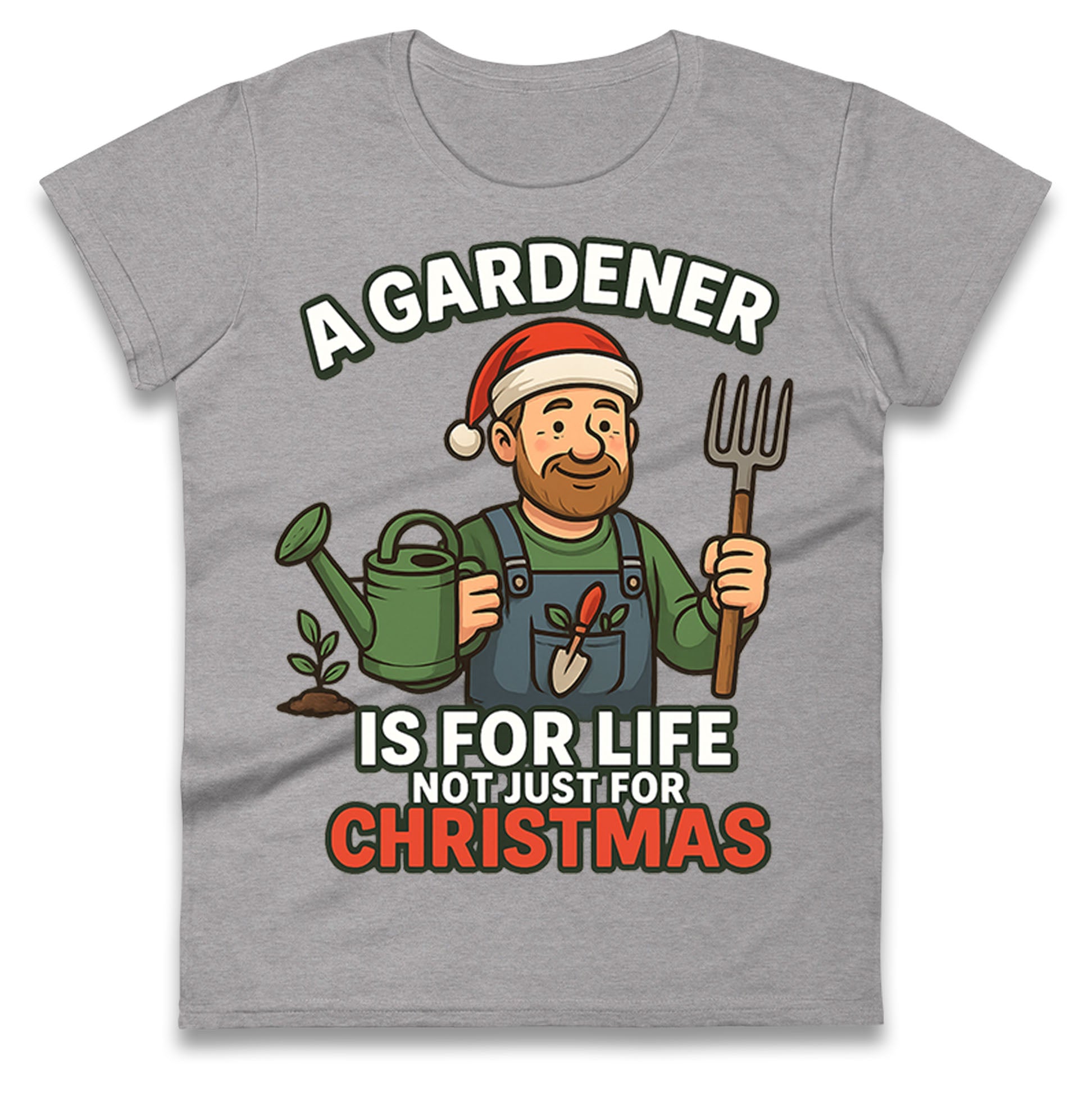 Gardener Christmas Ladies T Shirt