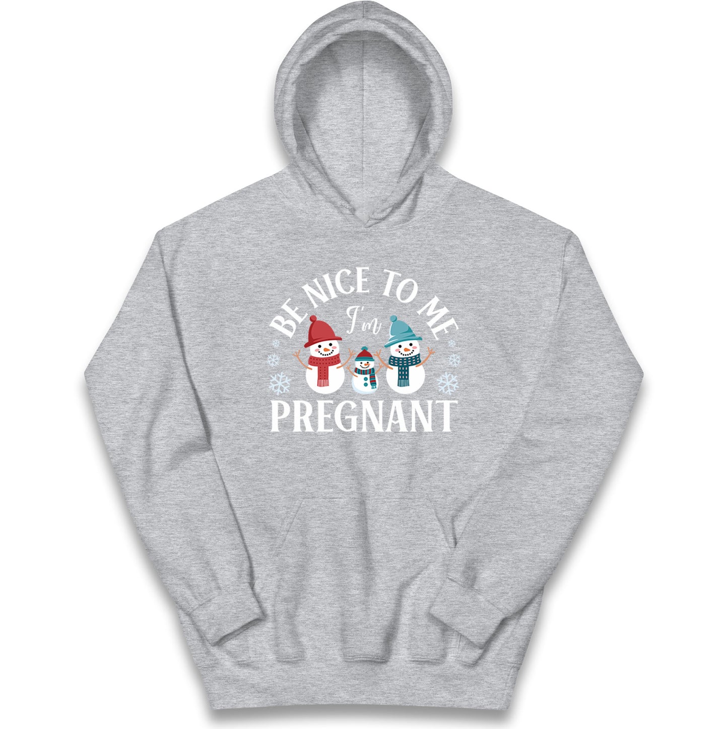 Pregnant At Christmas Kids Hoodie
