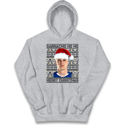 Garnacho Christmas Kids Hoodie