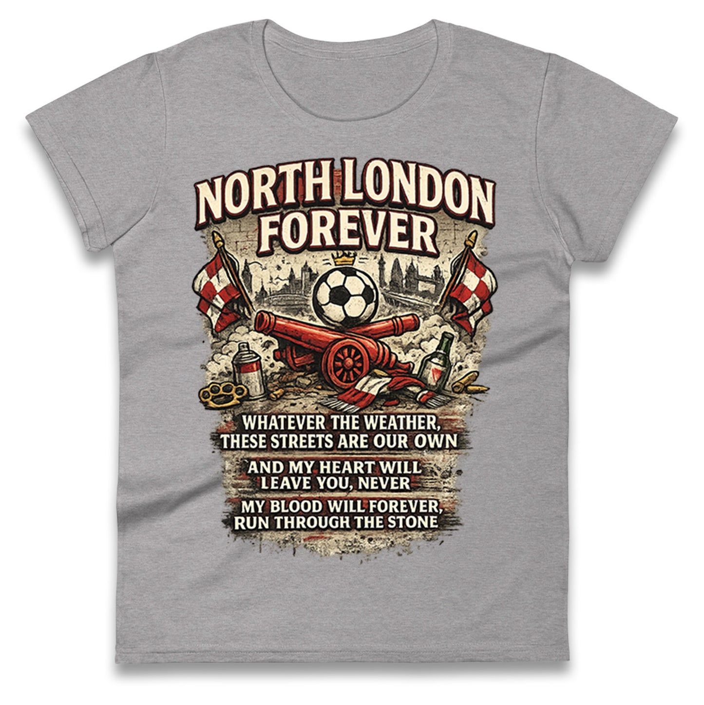 Arsenal North London Forever Ladies T Shirt