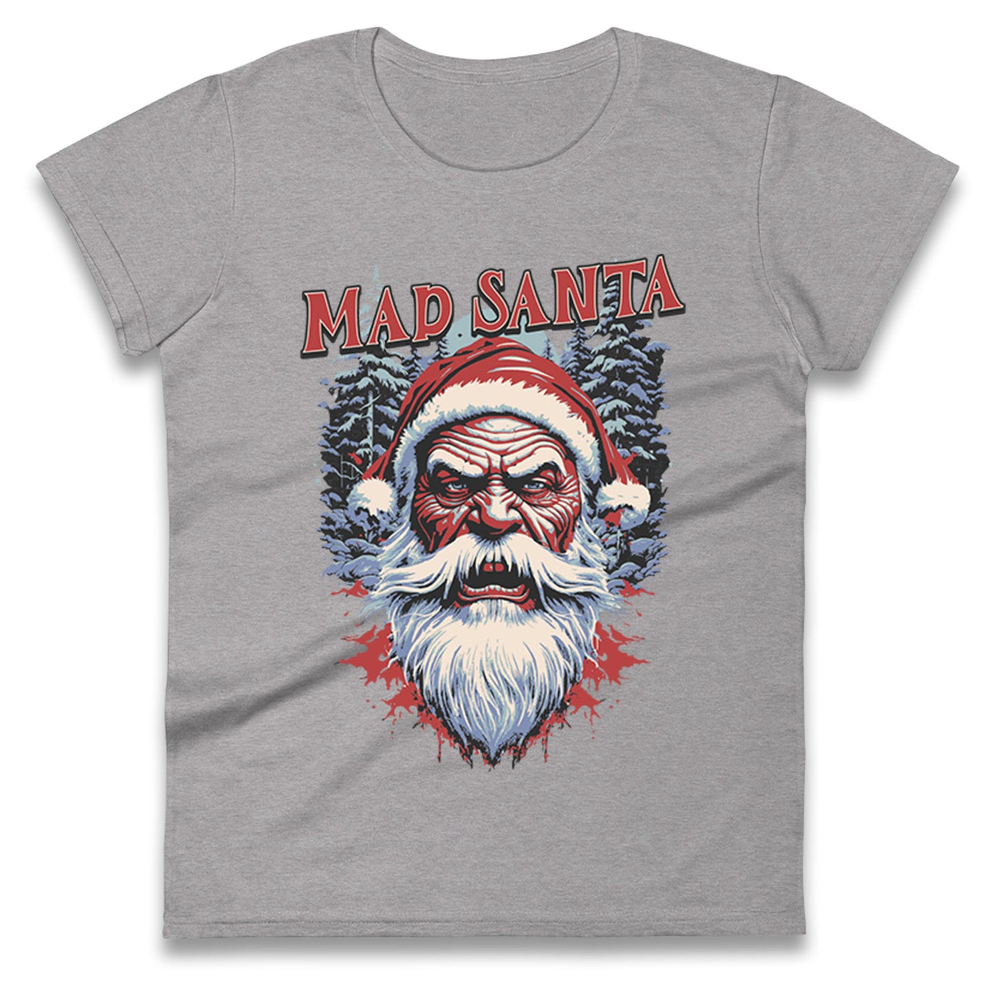 Mad Santa Ladies T Shirt