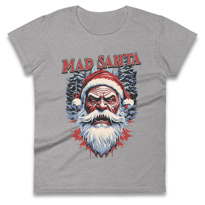 Mad Santa Ladies T Shirt