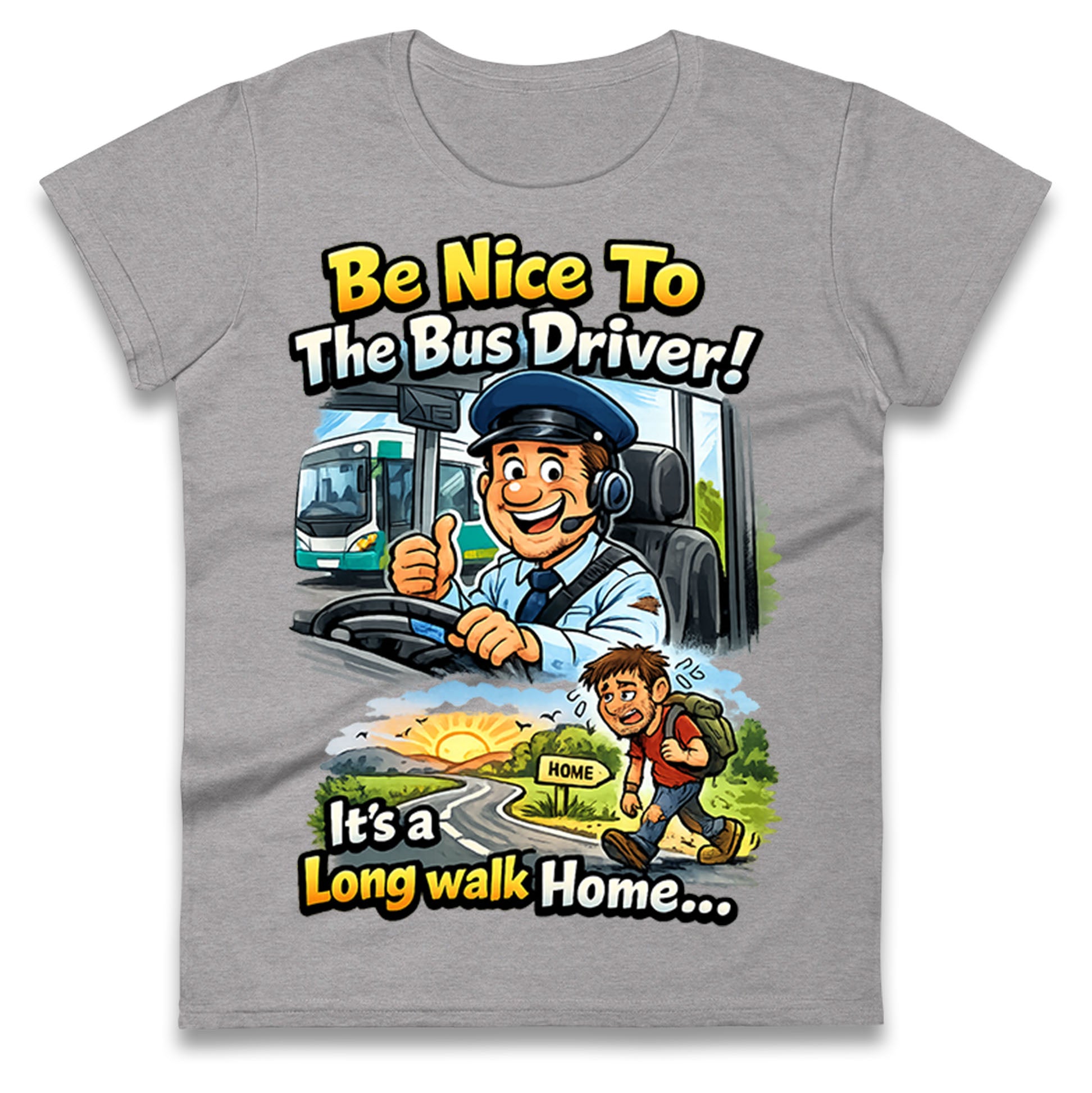 Bus Driver Ladies T Shirt