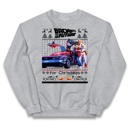 Back To The Future Christmas Kids Jumper