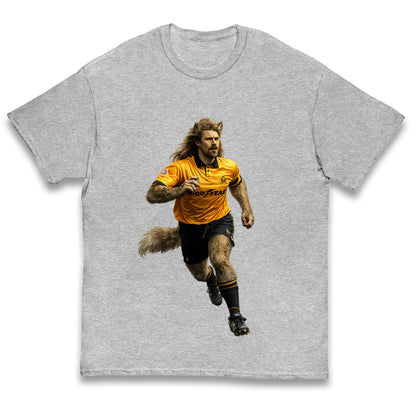 Retro John The Wolf Wolves Football Kids T Shirt 