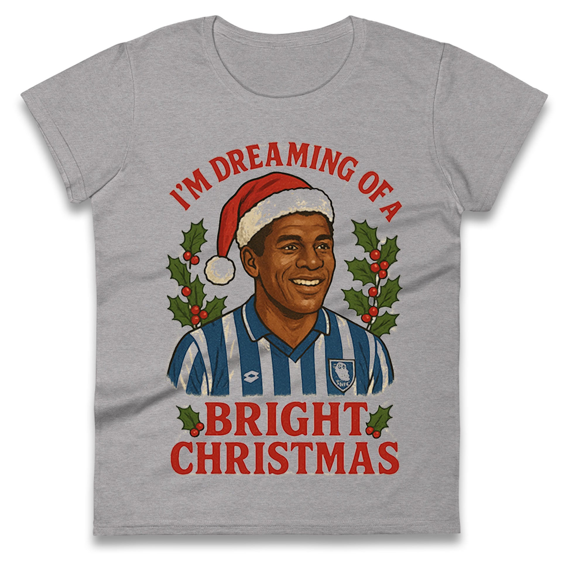 Sheff Wed Christmas Ladies T Shirt 