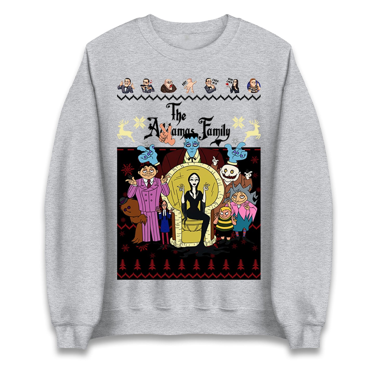 Scary Addams Christmas Jumper