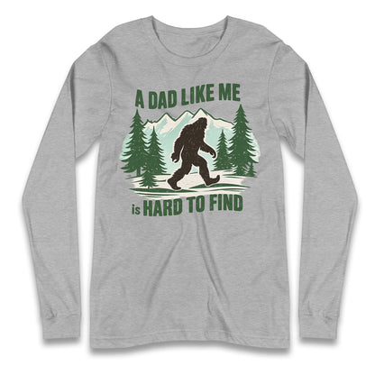 Retro Funny Bigfoot Dad Longsleeve T Shirt 