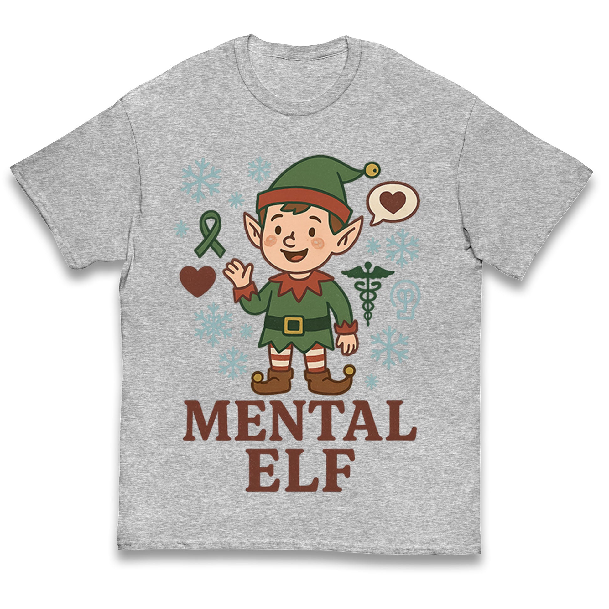 Mental Health Christmas Kids T Shirt