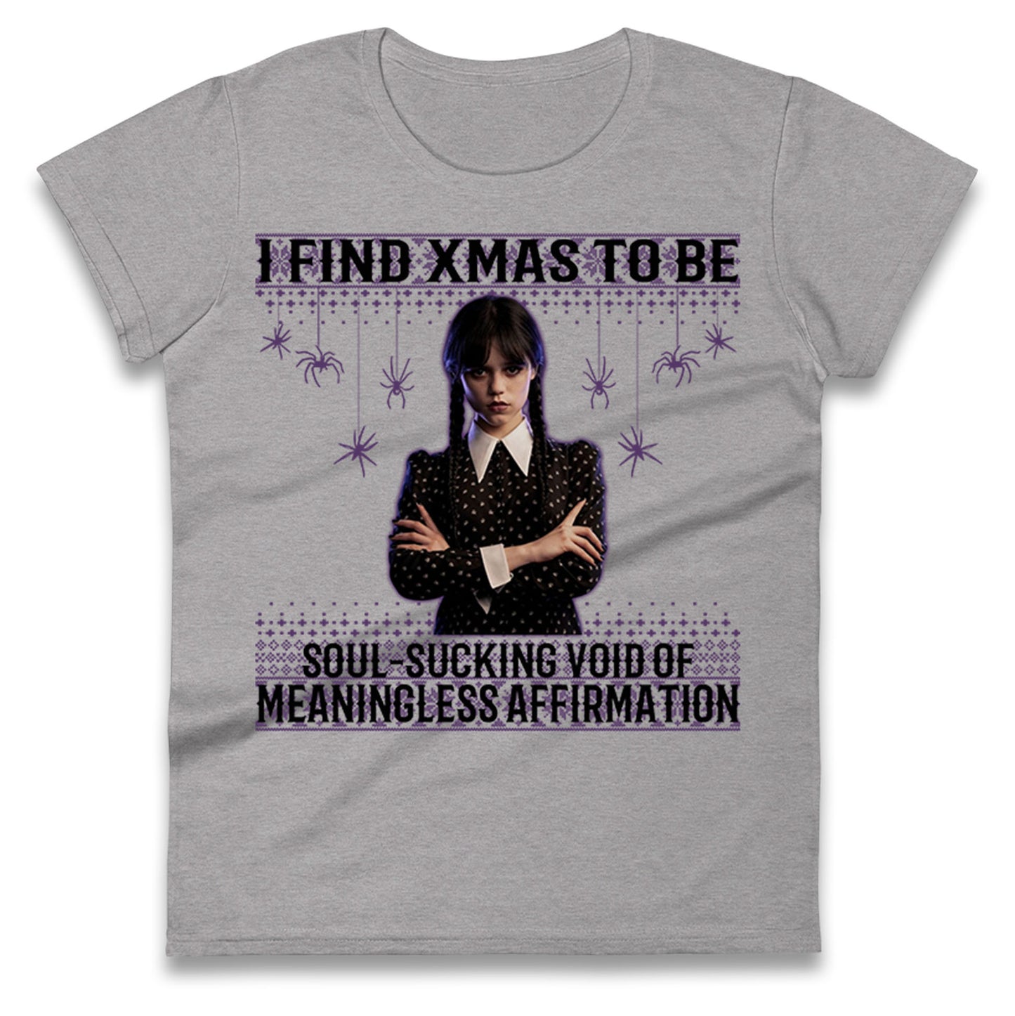 Wednesday Christmas Ladies T Shirt
