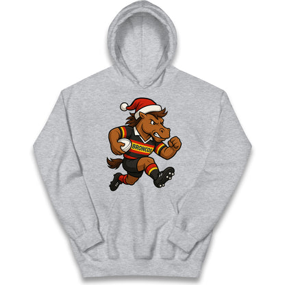 Retro London Broncos Christmas Kids Hoodie