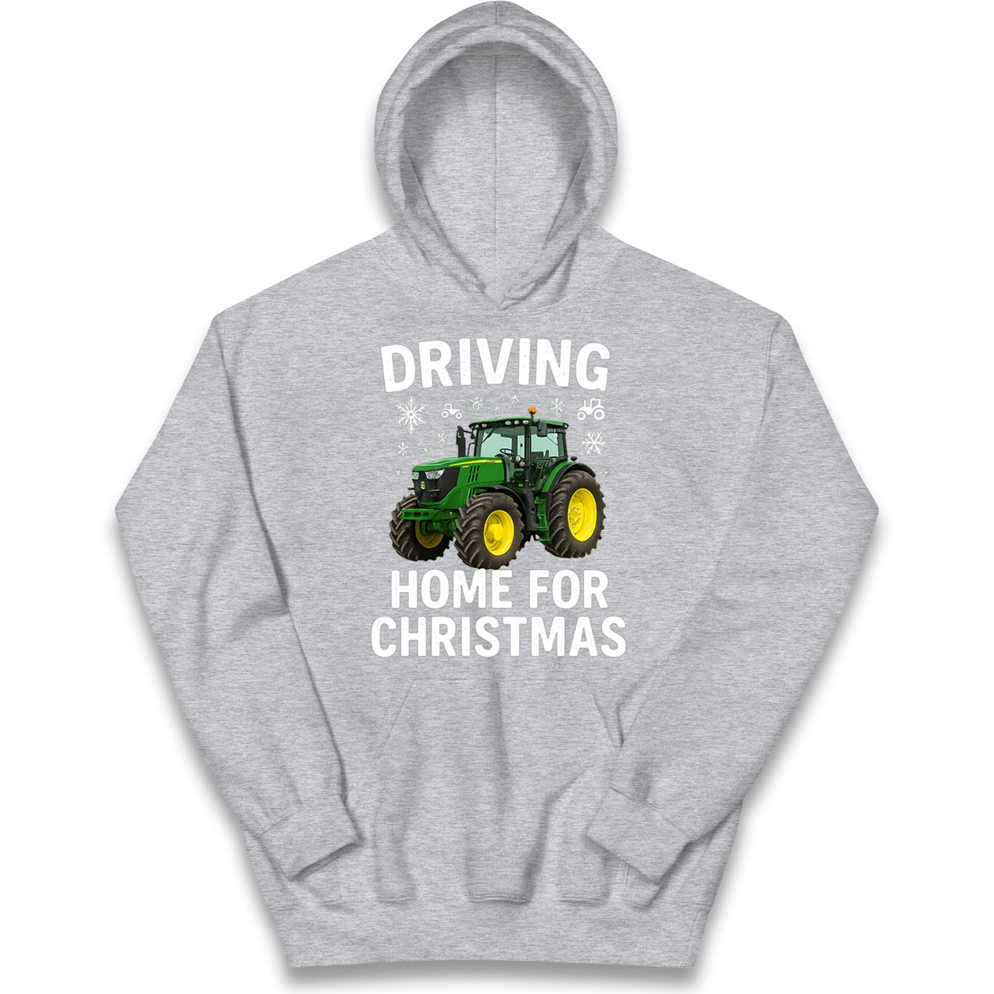 John Deere Tractor Christmas Kids Hoodie