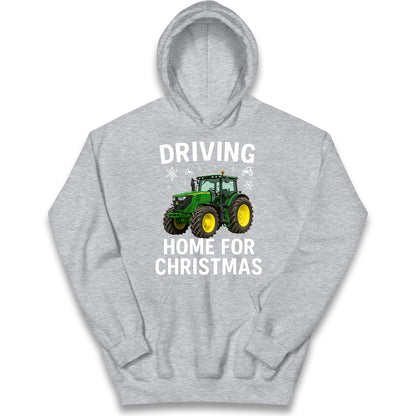 John Deere Tractor Christmas Kids Hoodie
