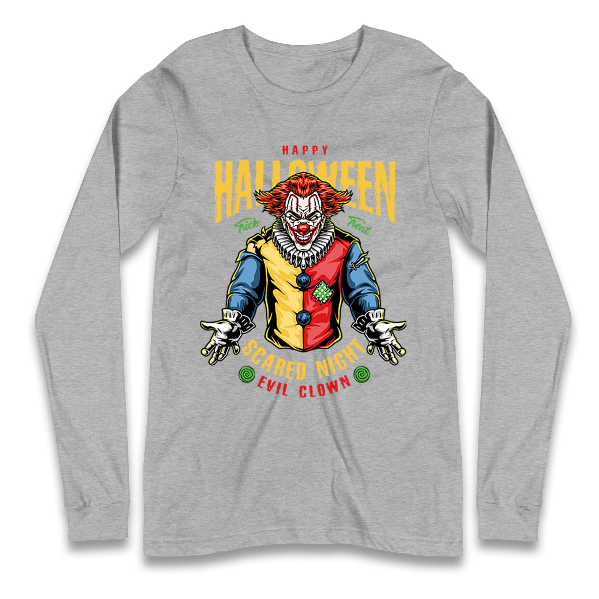 Halloween Clown Longsleeve T Shirt