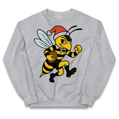 Wasps Rugby Christmas Kids Jumper