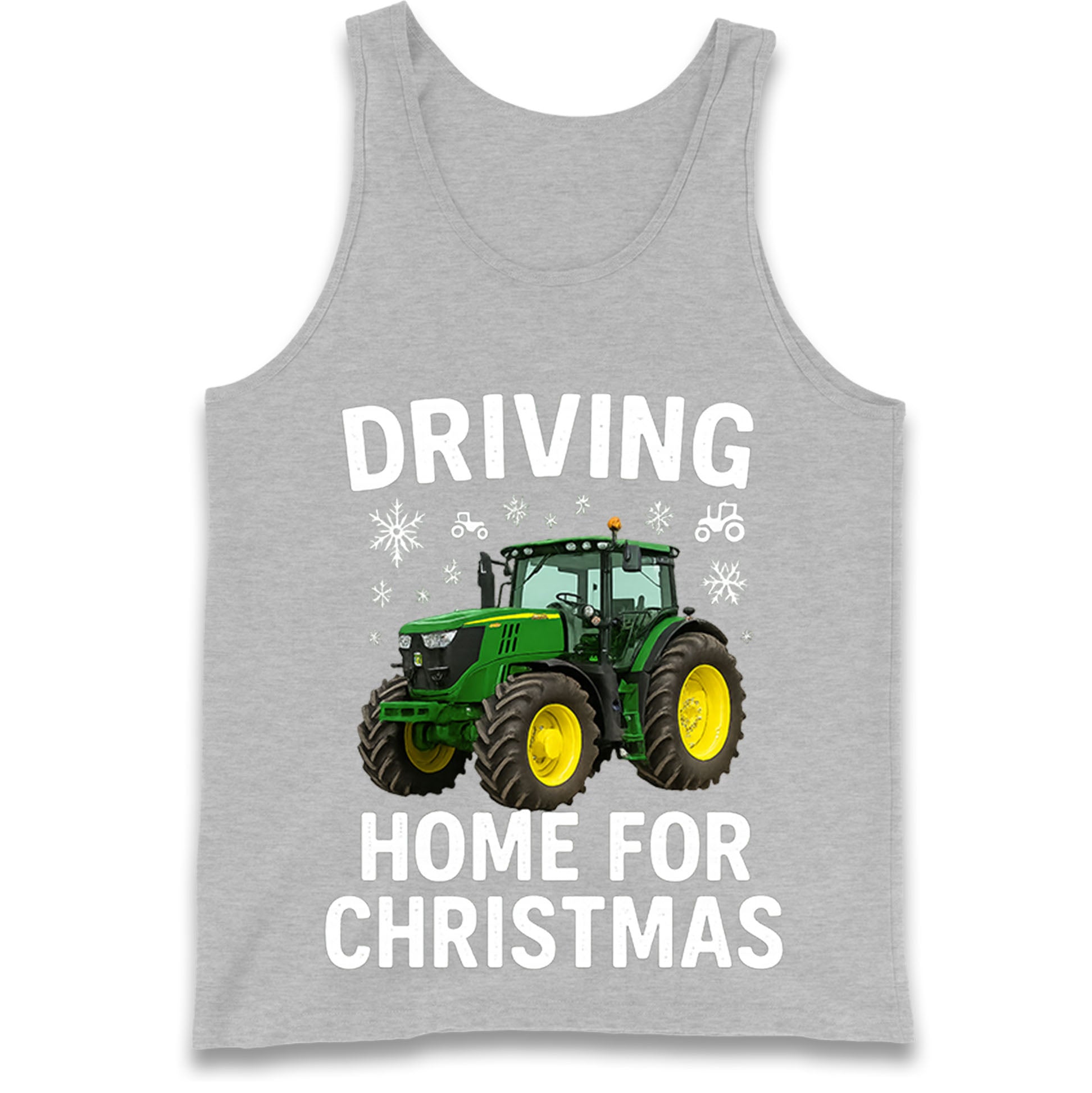 John Deere Tractor Christmas Tank Top 