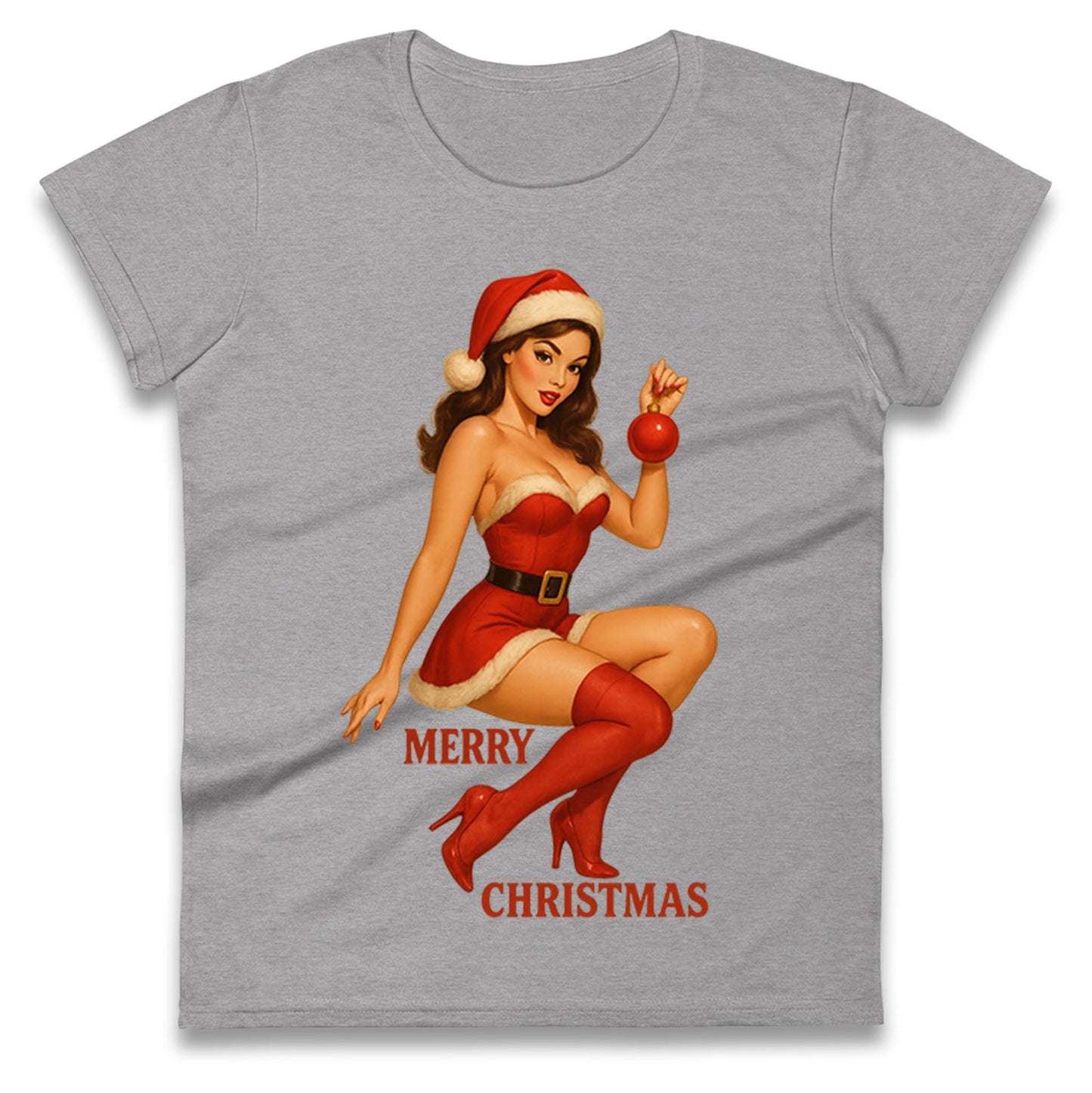 Merry Christmas Sexy Christmas Ladies Shirt
