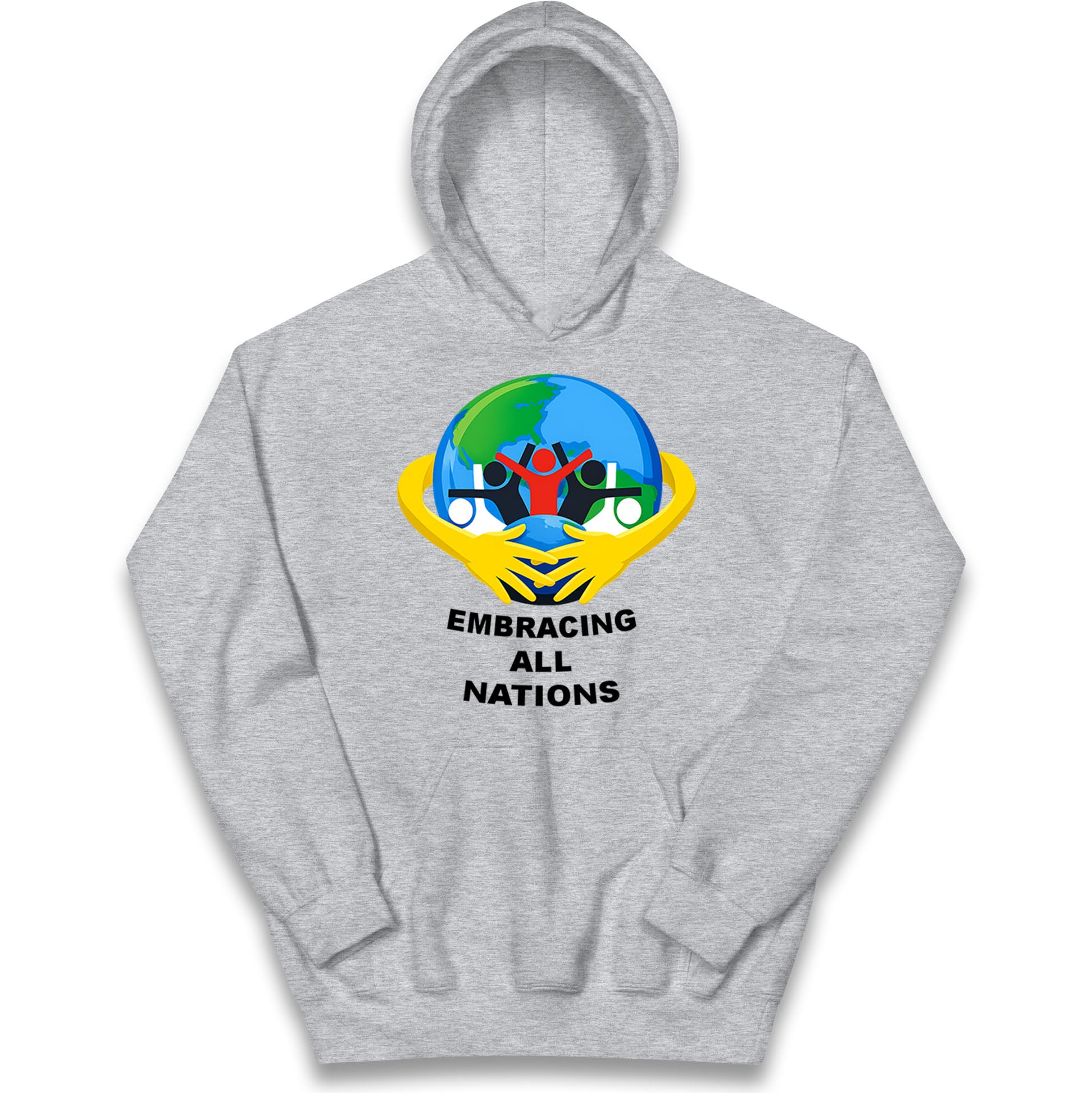 Embracing All Nations Kids Hoodie