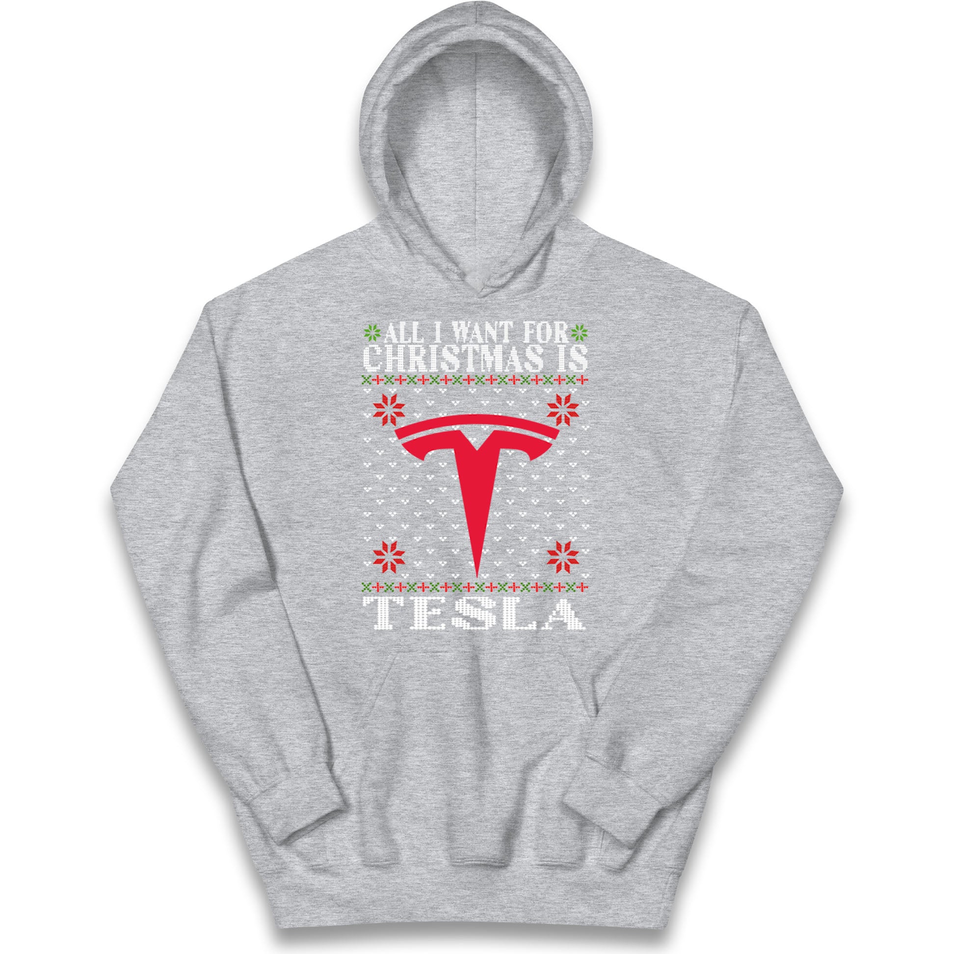 tesla christmas hoodie
