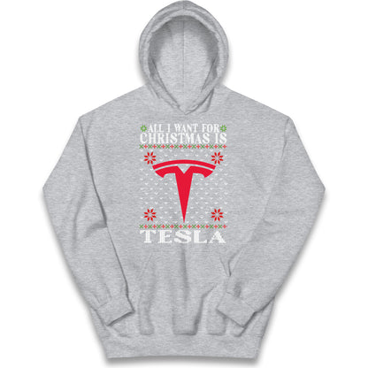 tesla christmas hoodie