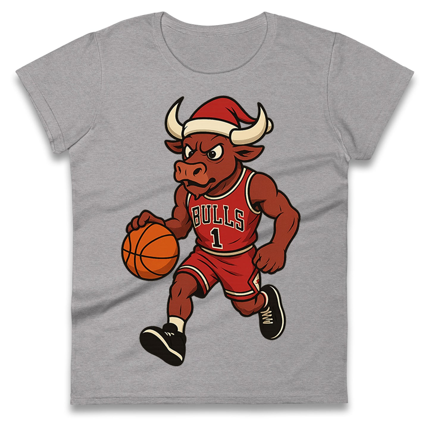 Chicago Bulls Christmas Ladies T Shirt