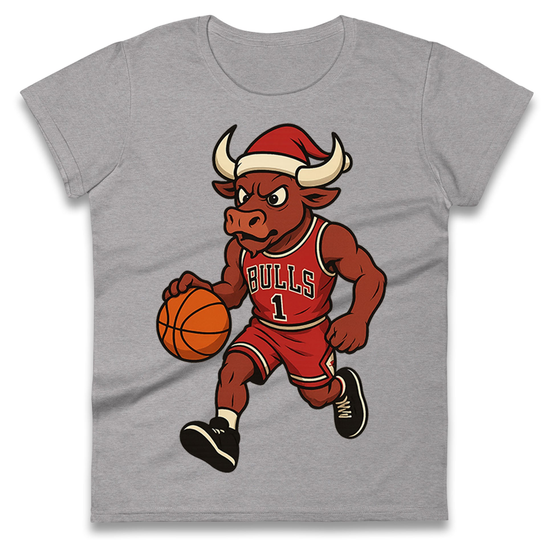 Chicago Bulls Christmas Ladies T Shirt