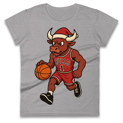 Chicago Bulls Christmas Ladies T Shirt