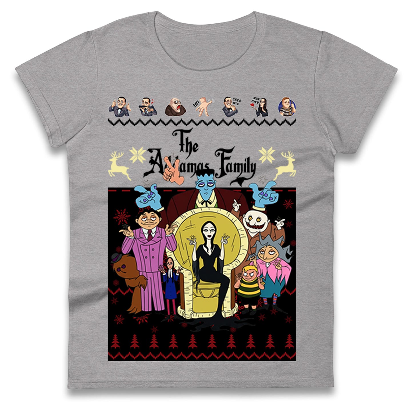 The Addams Family Christmas Ladies Shirt