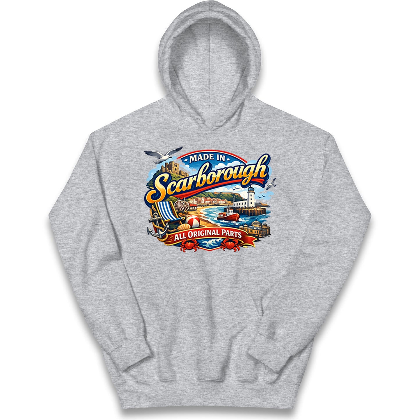 Made In Scarborough All Original Parts Kids Hoodie