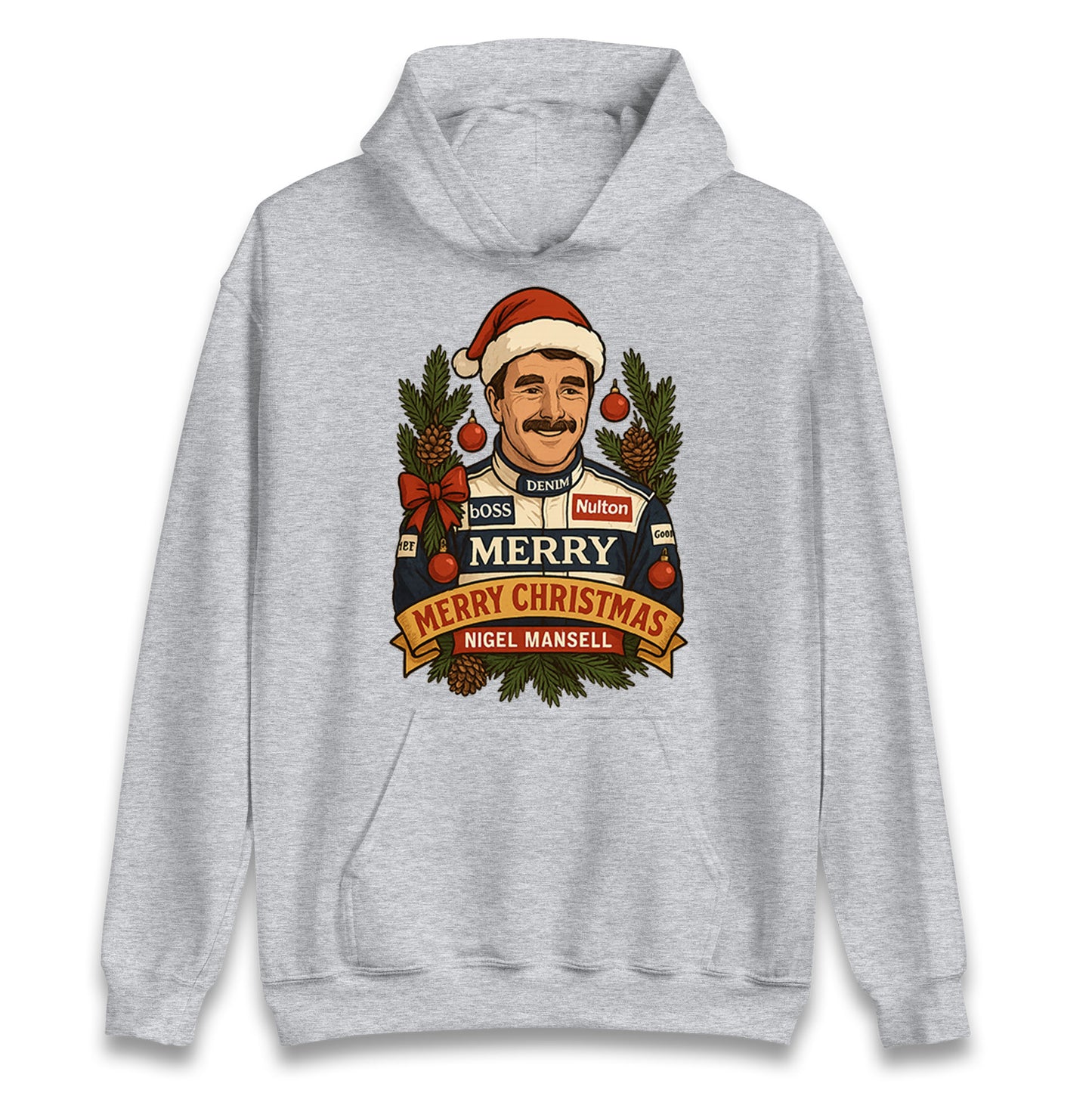 Nigel Mansell Christmas Hoodie