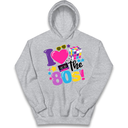 I Love The 80's Kids Hoodie 