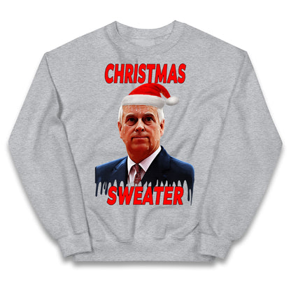 Prince Andrew Christmas Kids Jumper