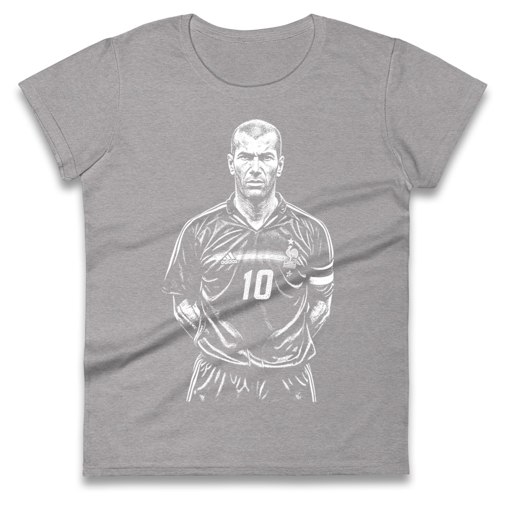 Zidane France 10 Ladies T Shirt