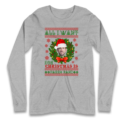 harry kane christmas long sleeve t shirt