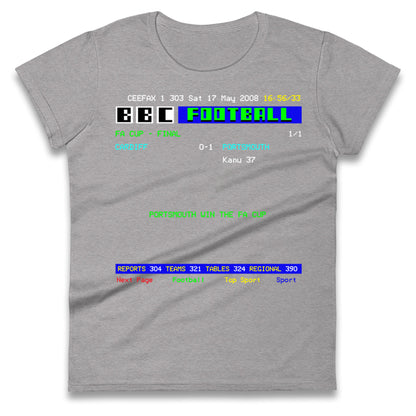 Portsmouth FA Cup Winners 2008 Ladies T Shirt