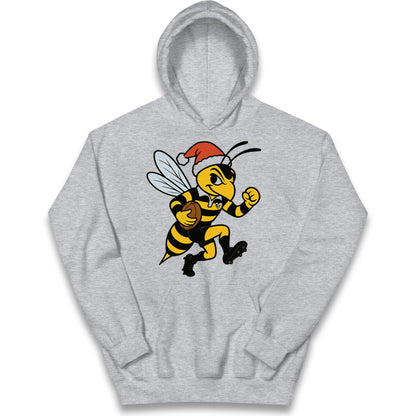 Wasps Rugby Christmas Kids Hoodie