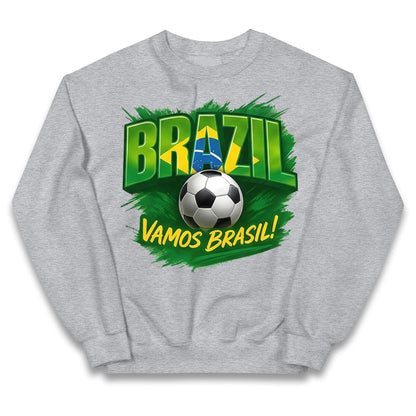Brazil Retro Football Kids Jumper 