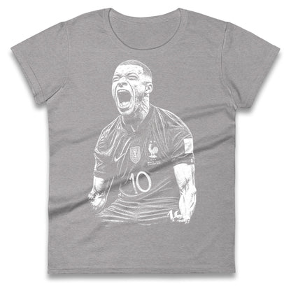  Kylian Footballer Ladies T Shirt