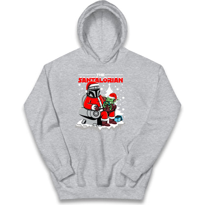 Mandalorian Christmas Kids Hoodie