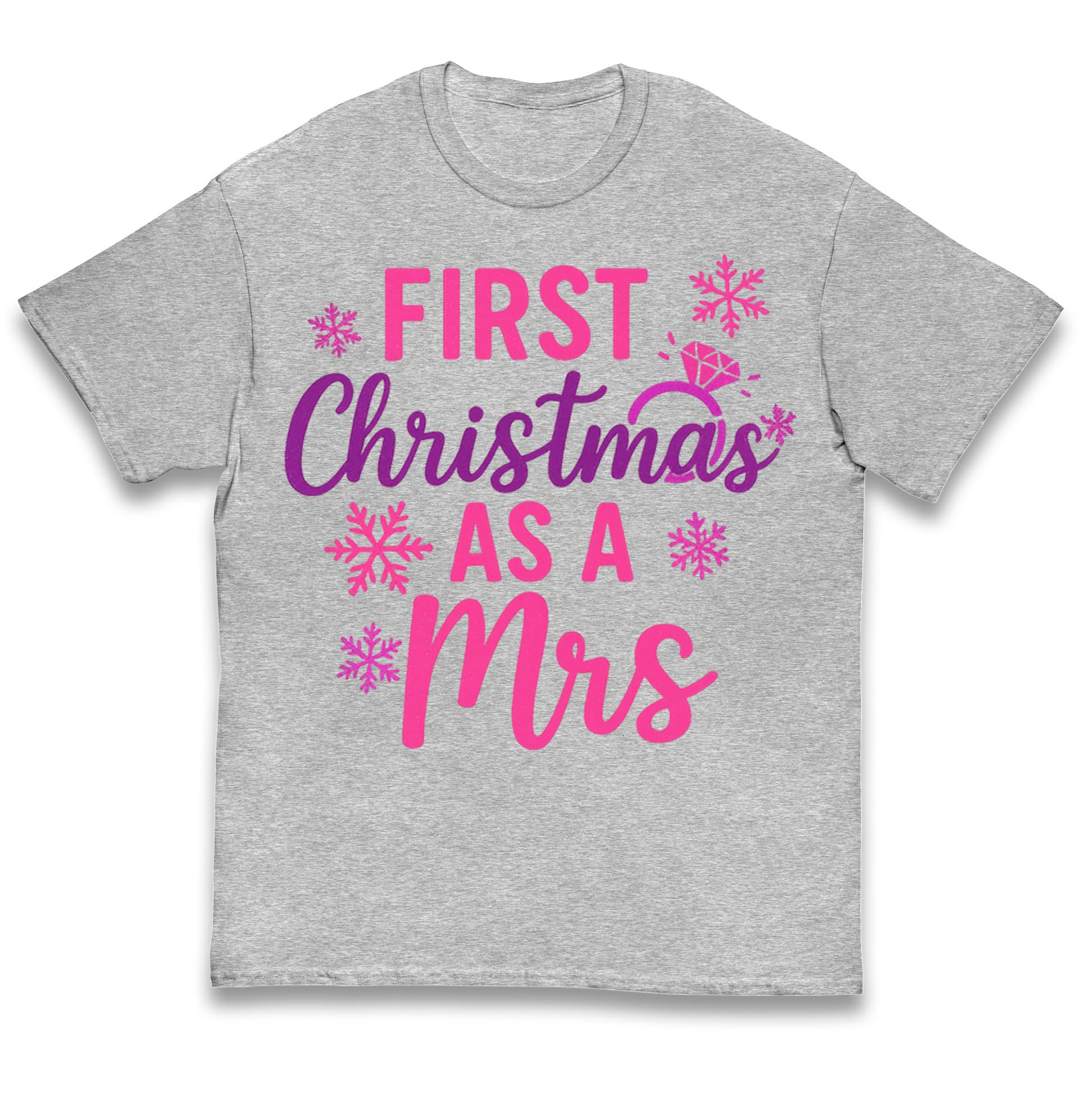 First Christmas As A Mrs Kids T Shirt