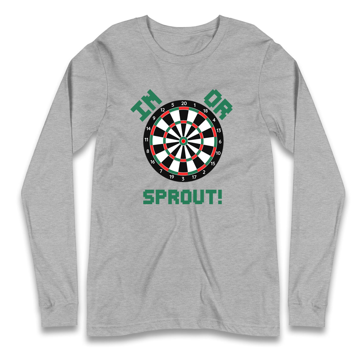 dartboard christmas long sleeve t shirt