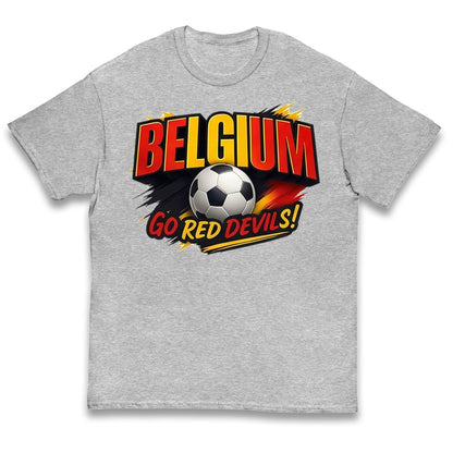 Belgium Retro Football Kids T Shirt 