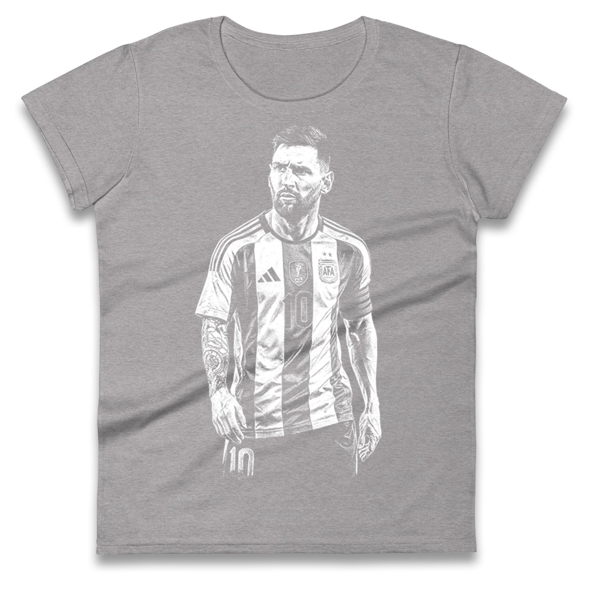 Lionel Messi Argentina Ladies T Shirt 