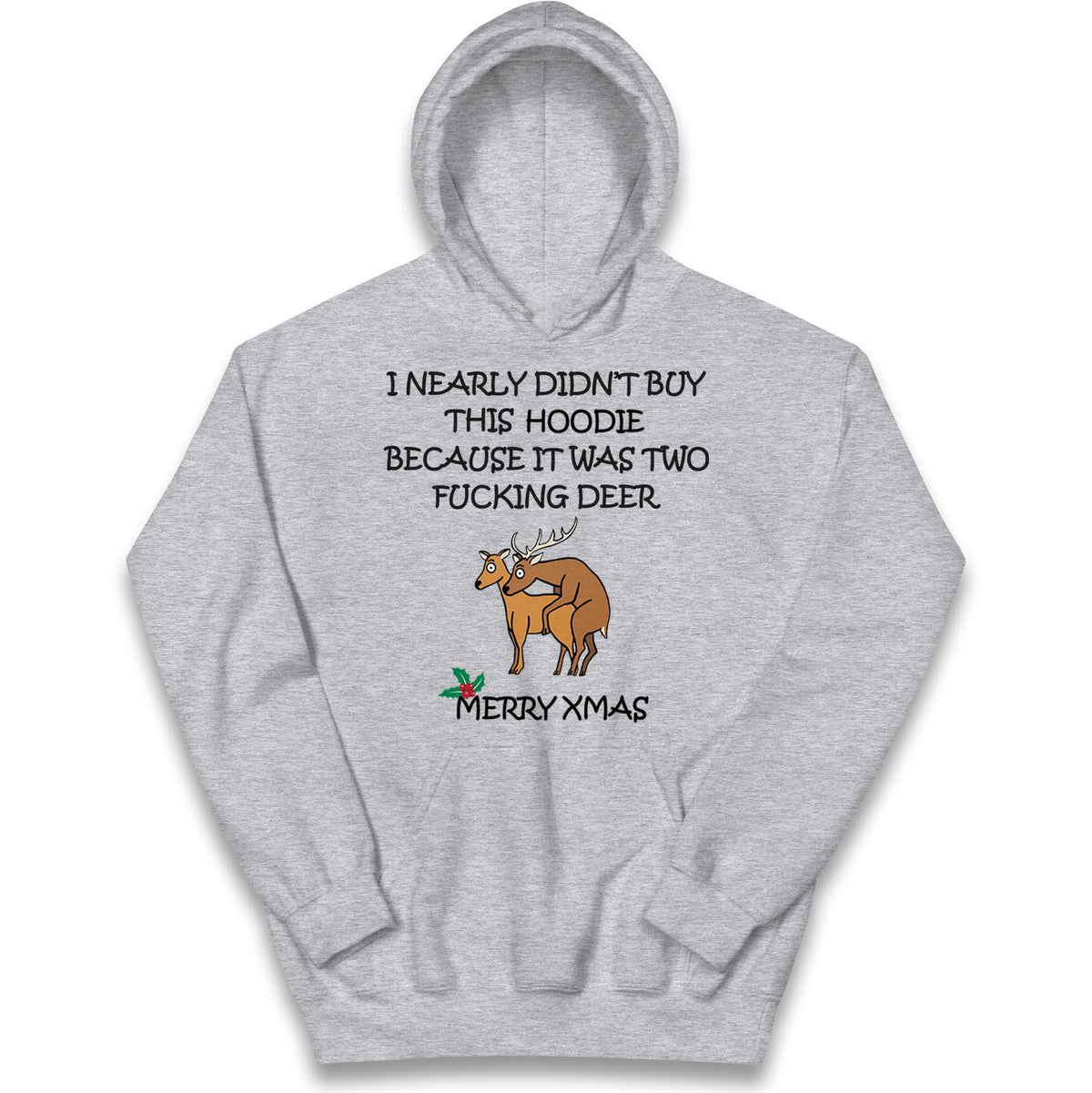fucking deer christmas hoodie