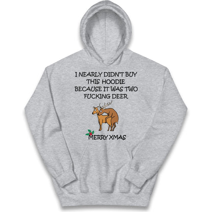 fucking deer christmas hoodie