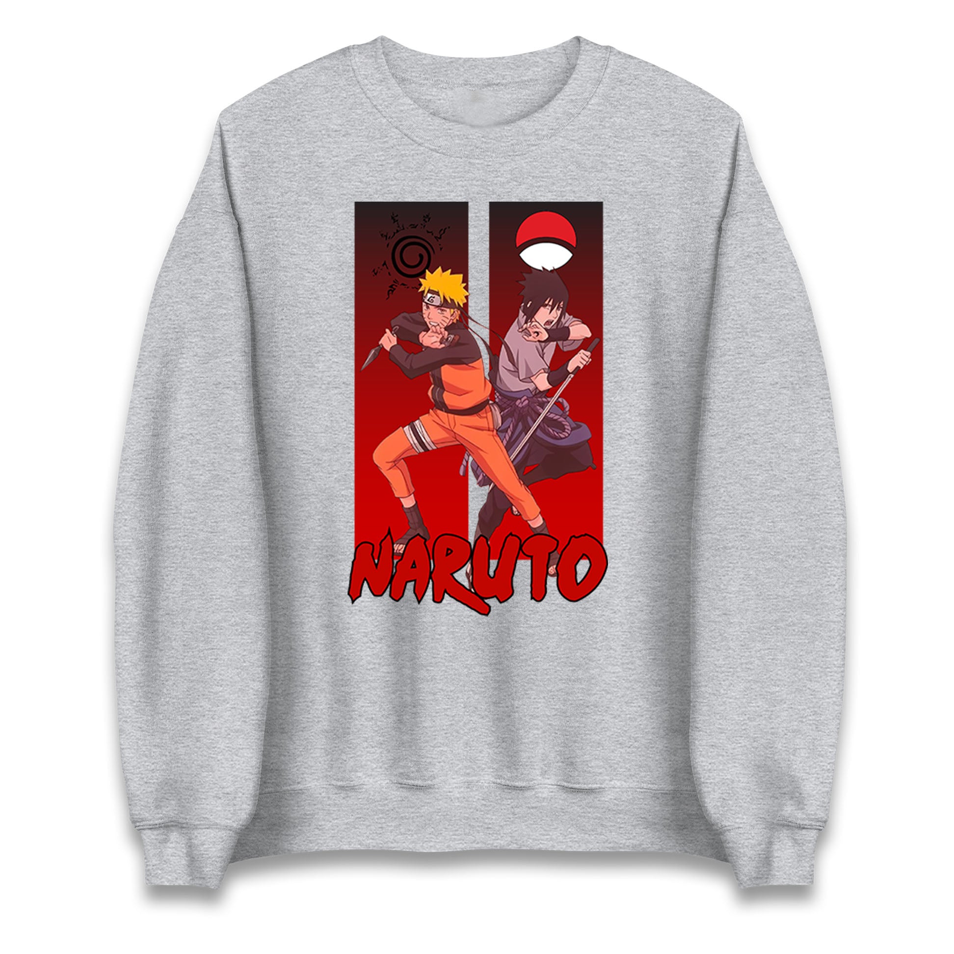 naruto eight trigrams sealing and sasuke uchiha crest sweatshirt