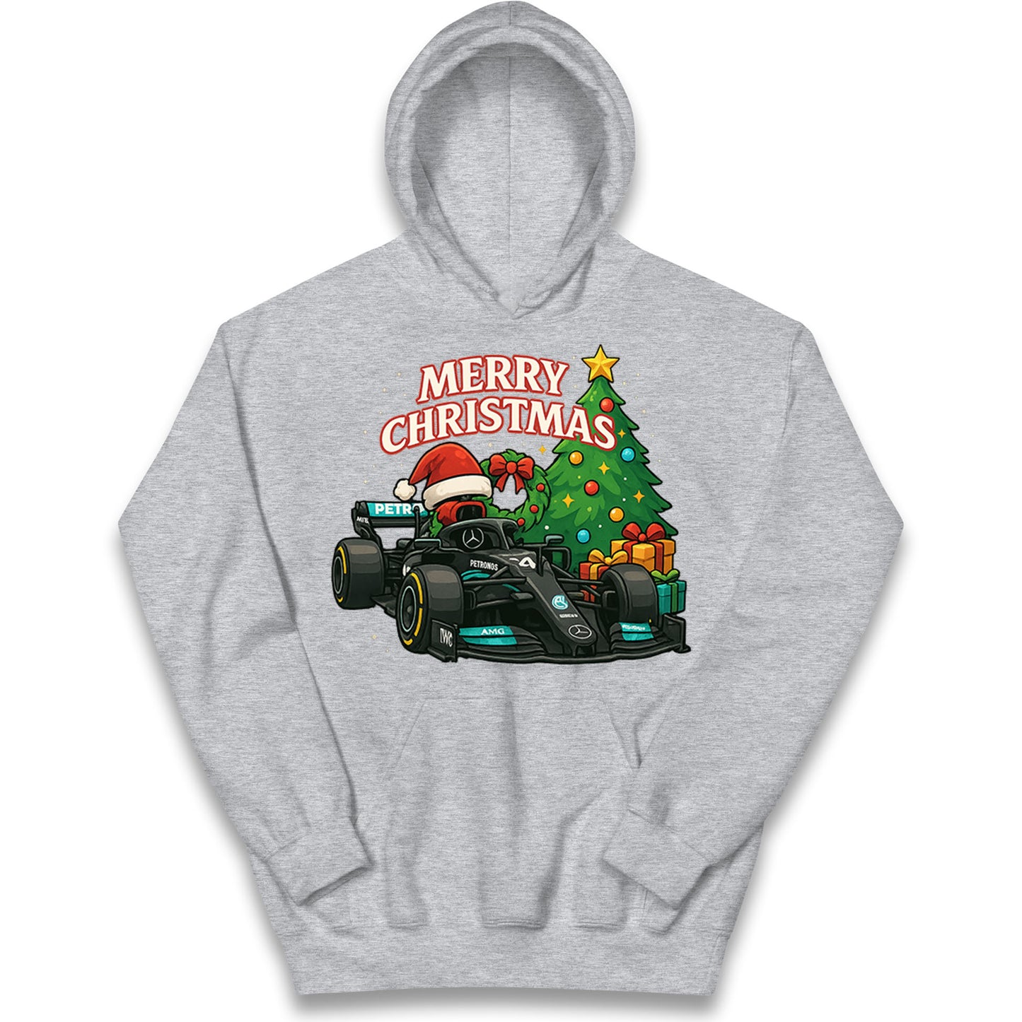 Mercedes F1 Christmas Kids Hoodie