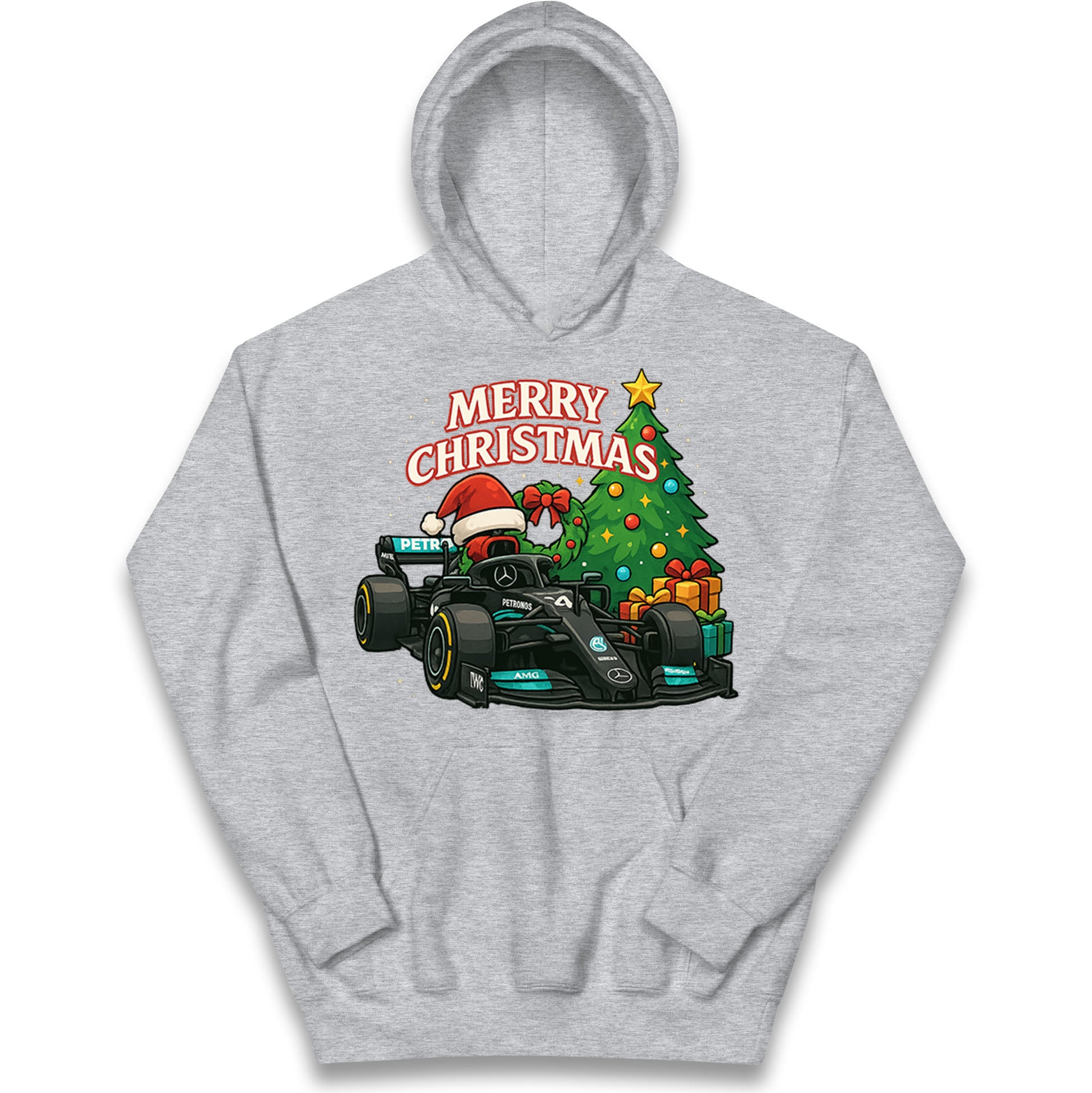 Mercedes F1 Christmas Kids Hoodie
