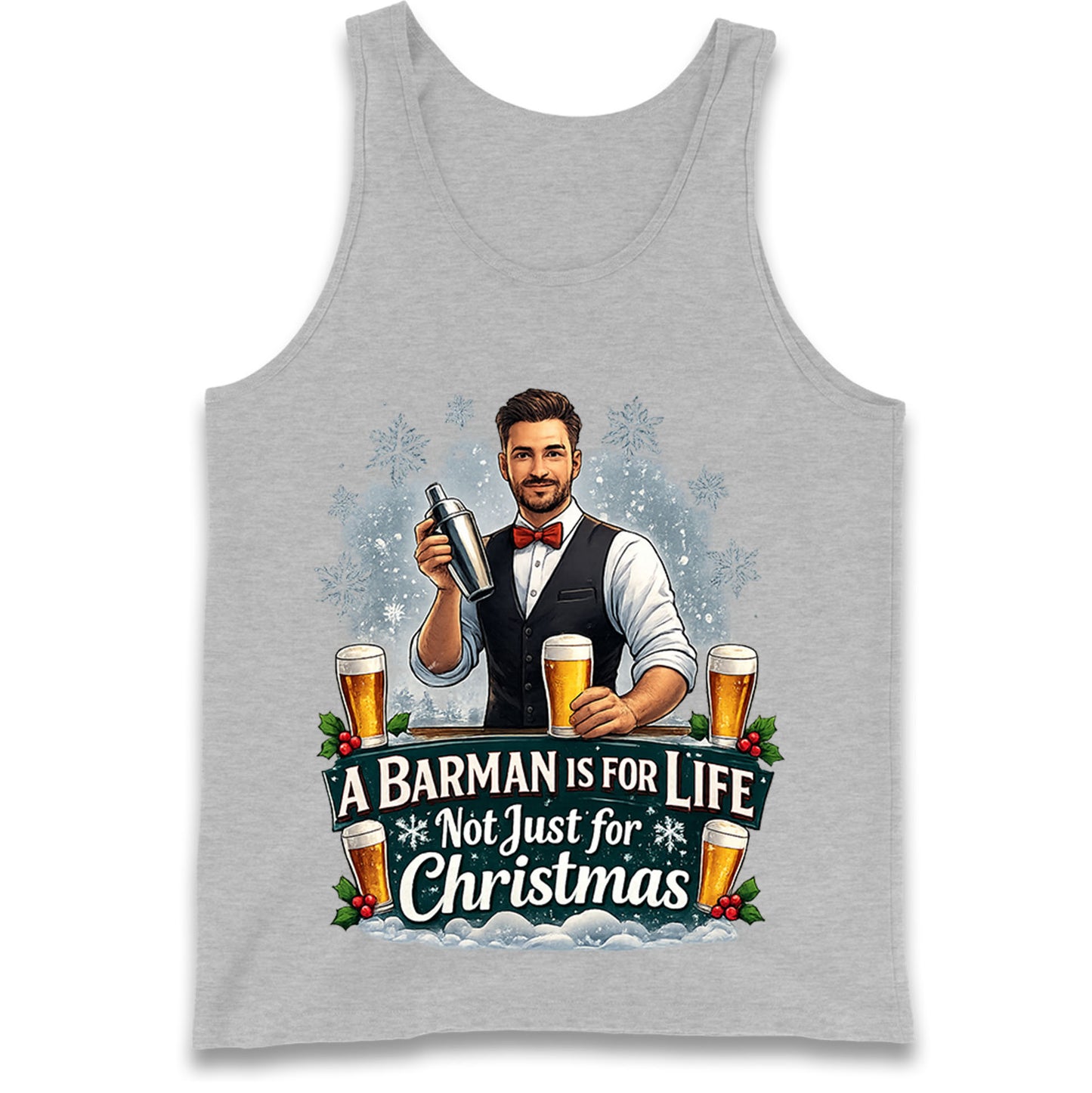 Barman Christmas Tank Top