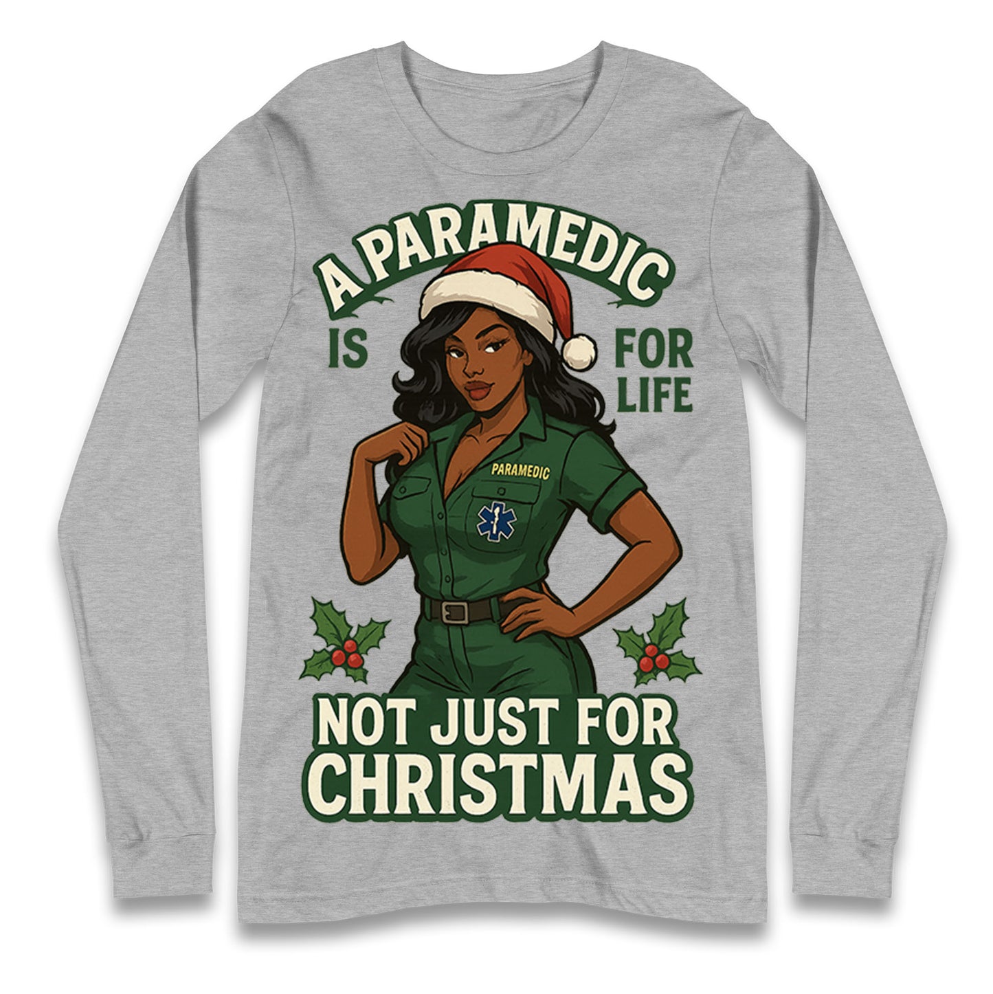 Paramedic Christmas Longsleeve T Shirt
